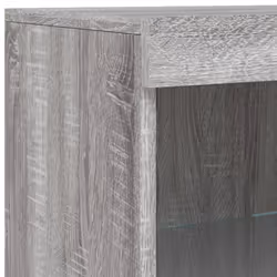 vidaXL Sideboard with LED Lights Cupboard Highboard Side Cabinet Grey Sonoma - Additional view 8
