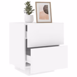 VidaXL 836735 nightstand/bedside table White - Additional view 4