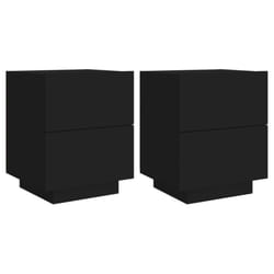 VidaXL 836738 nightstand/bedside table Black