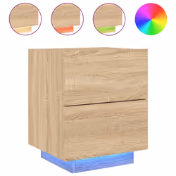 VidaXL 836740 nightstand/bedside table Oak - Additional view 4