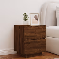 VidaXL 836747 nightstand/bedside table Oak - Additional view 4