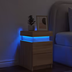 VidaXL 836753 nightstand/bedside table Oak - Additional view 4