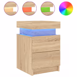 VidaXL 836754 nightstand/bedside table Oak - Additional view 7
