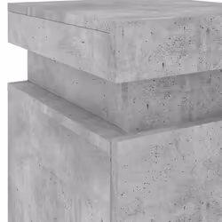 vidaXL Bedside Cabinets with LED Lights Nightstand Bed Cabinet Side Table - concrete grey, 1 pcs - Additional view 10