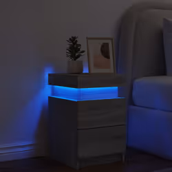 VidaXL 836759 nightstand/bedside table Oak - Additional view 4