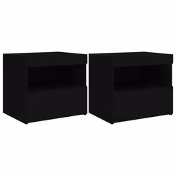 VidaXL 836766, Black, Wood, 500 mm, 400 mm, 450 mm, 2 pc(s)