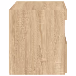vidaXL Bedside Cabinet with LED Lights Nightstand Bed Side Table Sonoma Oak - sonoma oak, 2 pcs - Additional view 9