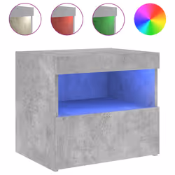VidaXL 836769, Concrete colour, Wood, 500 mm, 400 mm, 450 mm, 1 pc(s)