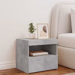 VidaXL 836769 nightstand/bedside table Concrete colour