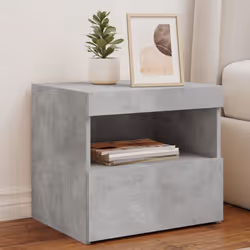 VidaXL 836770 nightstand/bedside table Concrete colour