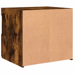 vidaXL Bedside Cabinet with LED Lights Nightstand Bed Side Table Sonoma Oak - smoked oak, 1 pcs - Additional view 9