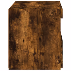 vidaXL Bedside Cabinet with LED Lights Nightstand Bed Side Table Sonoma Oak - smoked oak, 2 pcs - Additional view 9