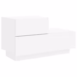 VidaXL 836777 nightstand/bedside table White - Additional view 5