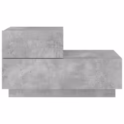 vidaXL Bedside Cabinet with LED Lights Nightstand Bed Table Concrete Grey - Additional view 6