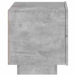 vidaXL Bedside Cabinet with LED Lights Nightstand Bed Table Concrete Grey - Additional view 7