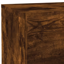 vidaXL Bedside Cabinet with LED Lights Nightstand Bed Cabinet  Bedside Table - smoked oak - Additional view 9