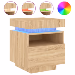 VidaXL 836789 nightstand/bedside table Oak - Additional view 5