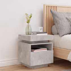 VidaXL 836790 nightstand/bedside table Concrete colour