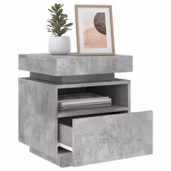 VidaXL 836790 nightstand/bedside table Concrete colour - Additional view 4