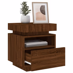 VidaXL 836797 nightstand/bedside table Oak - Additional view 4