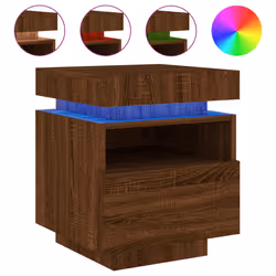 VidaXL 836797 nightstand/bedside table Oak - Additional view 5