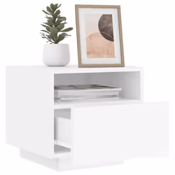 VidaXL 836799 nightstand/bedside table White - Additional view 4