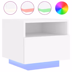 VidaXL 836799 nightstand/bedside table White - Additional view 5