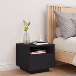 VidaXL 836801 nightstand/bedside table Black - Additional view 3