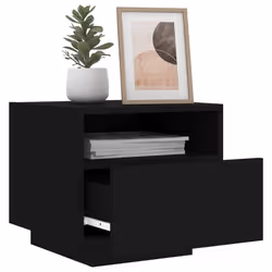 VidaXL 836801 nightstand/bedside table Black - Additional view 4