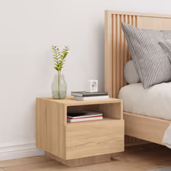VidaXL 836802 nightstand/bedside table Oak - Additional view 3