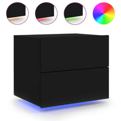 VidaXL 836814 nightstand/bedside table Black