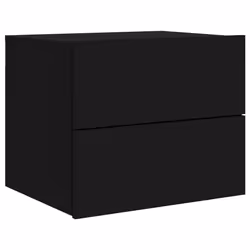 VidaXL 836814 nightstand/bedside table Black
