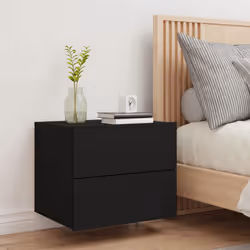 VidaXL 836814 nightstand/bedside table Black - Additional view 4