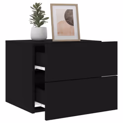 VidaXL 836814 nightstand/bedside table Black - Additional view 5