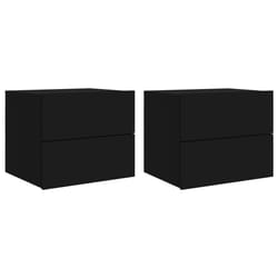 VidaXL 836815 nightstand/bedside table Black