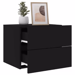 VidaXL 836815 nightstand/bedside table Black - Additional view 4
