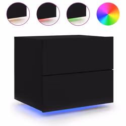 VidaXL 836815 nightstand/bedside table Black - Additional view 5
