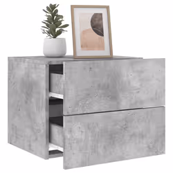 VidaXL 836818 nightstand/bedside table Concrete colour - Additional view 5