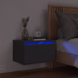 VidaXL 836828 nightstand/bedside table Black