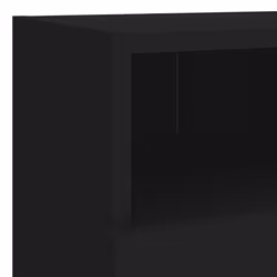 vidaXL TV Wall Cabinets Wall Mounted TV Units 2 pcs Black Engineered Wood - Additional view 10