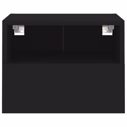 vidaXL TV Wall Cabinets Wall Mounted TV Units 2 pcs Black Engineered Wood - Additional view 7