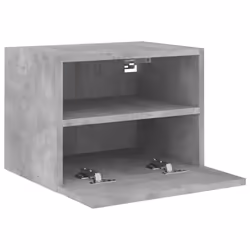 vidaXL TV Wall Cabinets Floating TV Unit 2 pcs Concrete Grey Engineered Wood - Additional view 6