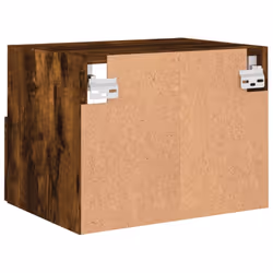 vidaXL TV Wall Cabinets Floating TV Unit 2 pcs Smoked Oak Engineered Wood - Additional view 9