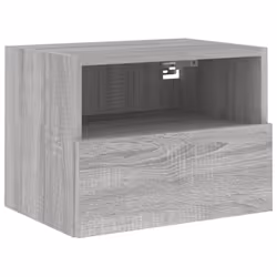 vidaXL TV Wall Cabinets Floating TV Unit 2 pcs Grey Sonoma Engineered Wood - Additional view 5