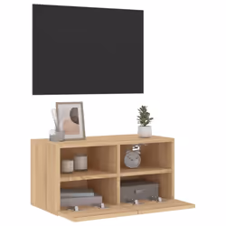 vidaXL TV Wall Cabinet Wall-mounted TV Cabinet Sonoma Oak Engineered Wood - Additional view 5