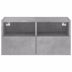 vidaXL TV Wall Cabinet Wall-mounted TV Cabinet Concrete Grey Engineered Wood - Additional view 7