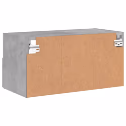 vidaXL TV Wall Cabinet Wall-mounted TV Cabinet Concrete Grey Engineered Wood - Additional view 9