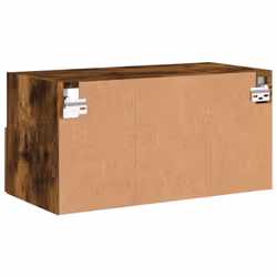 vidaXL TV Wall Cabinet Wall-mounted TV Cabinet Smoked Oak Engineered Wood - Additional view 9