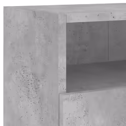 vidaXL TV Wall Cabinets Floating TV Unit 2 pcs Concrete Grey Engineered Wood - Additional view 10
