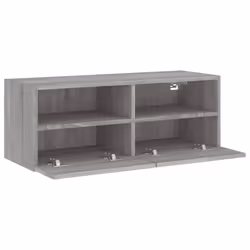 vidaXL TV Wall Cabinet Wall-mounted TV Cabinet Grey Sonoma Engineered Wood - Additional view 6